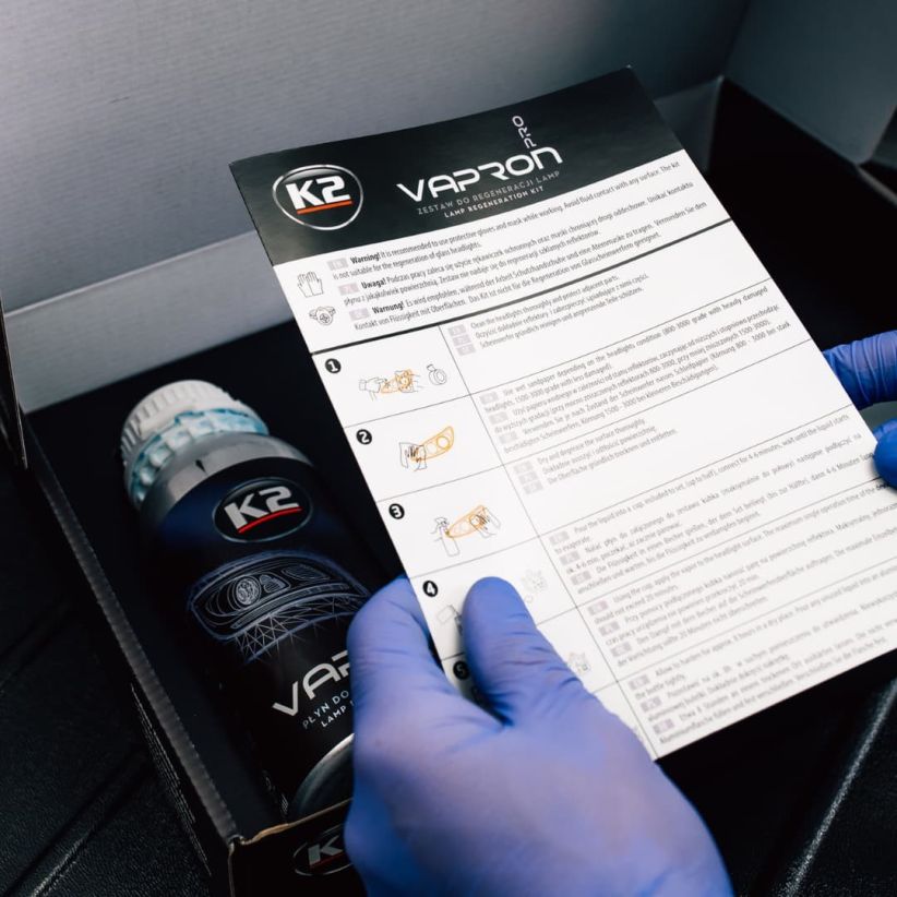 K2 ZESTAW DO RENOWACJI REFLEKTORÓW D7900 / VAPRON / K2 PRO DETAILING - obrazek 5