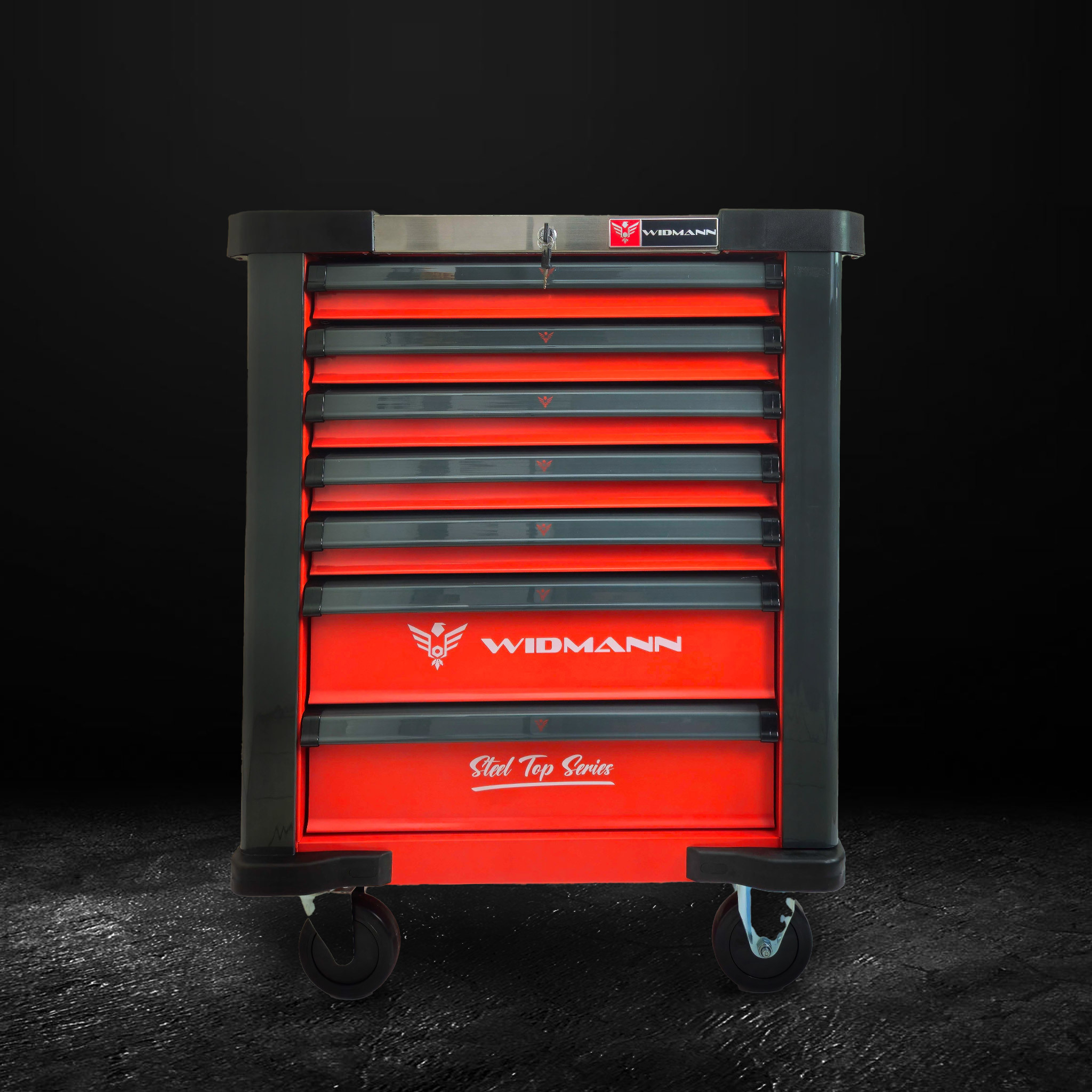SZAFKA NARZĘDZIOWA Z WYPOSAŻENIEM 272 EL. WIDMANN STEEL TOP 7/7 SZUFLAD - obrazek 3