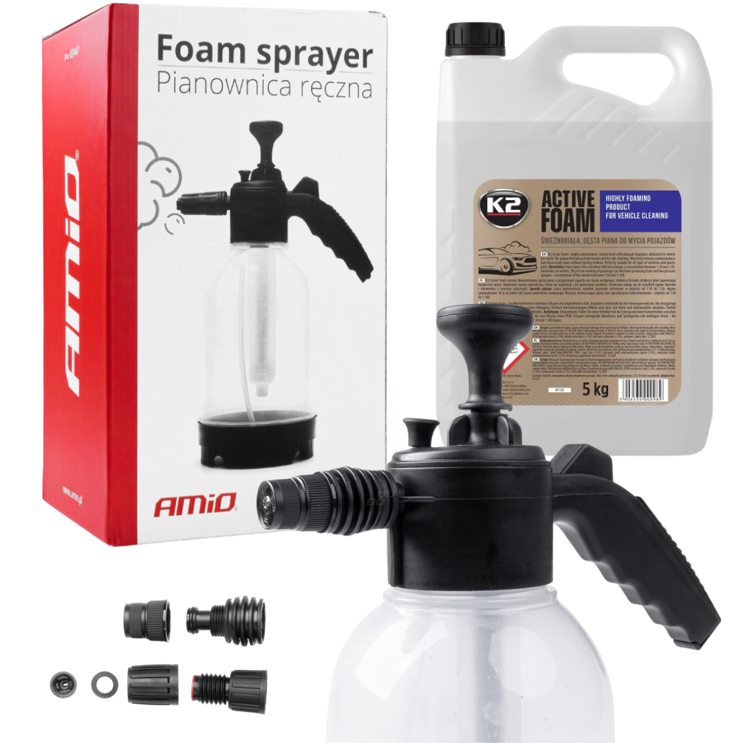 K2 Piana Aktywna 5L Do Mycia Karoserii + Pianownica Ręczna Opryskiwacz Ciśnieniowy 2L - obrazek 10