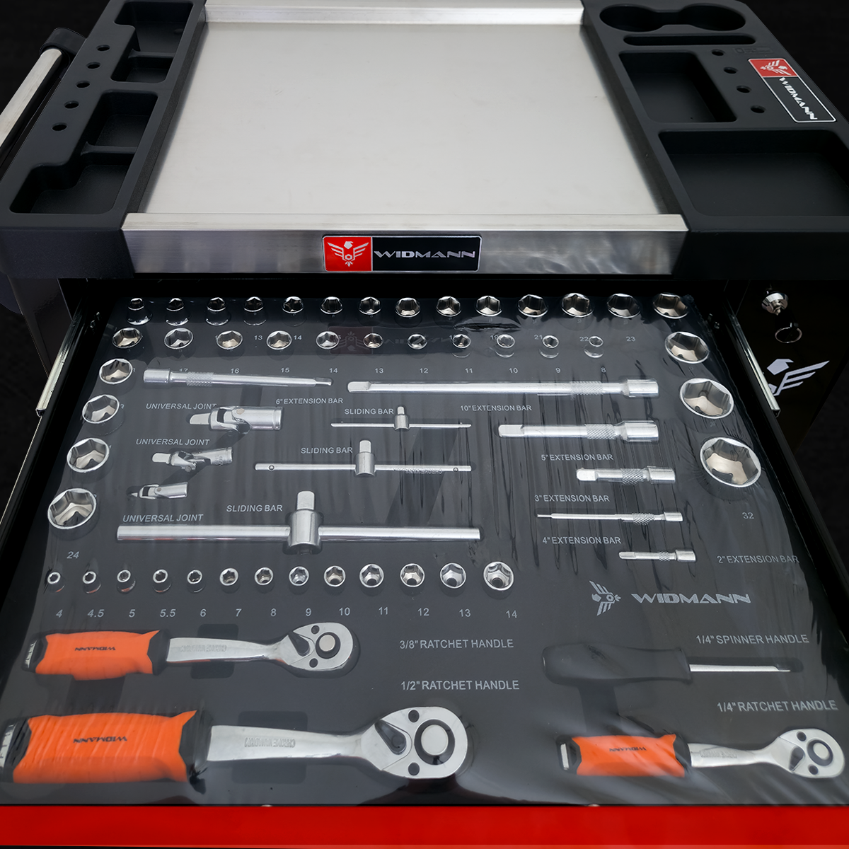 SZAFKA NARZĘDZIOWA WIDMANN WÓZEK NARZĘDZIOWY DAILY EDITION 5 SZUFLAD 201 SZT - obrazek 10