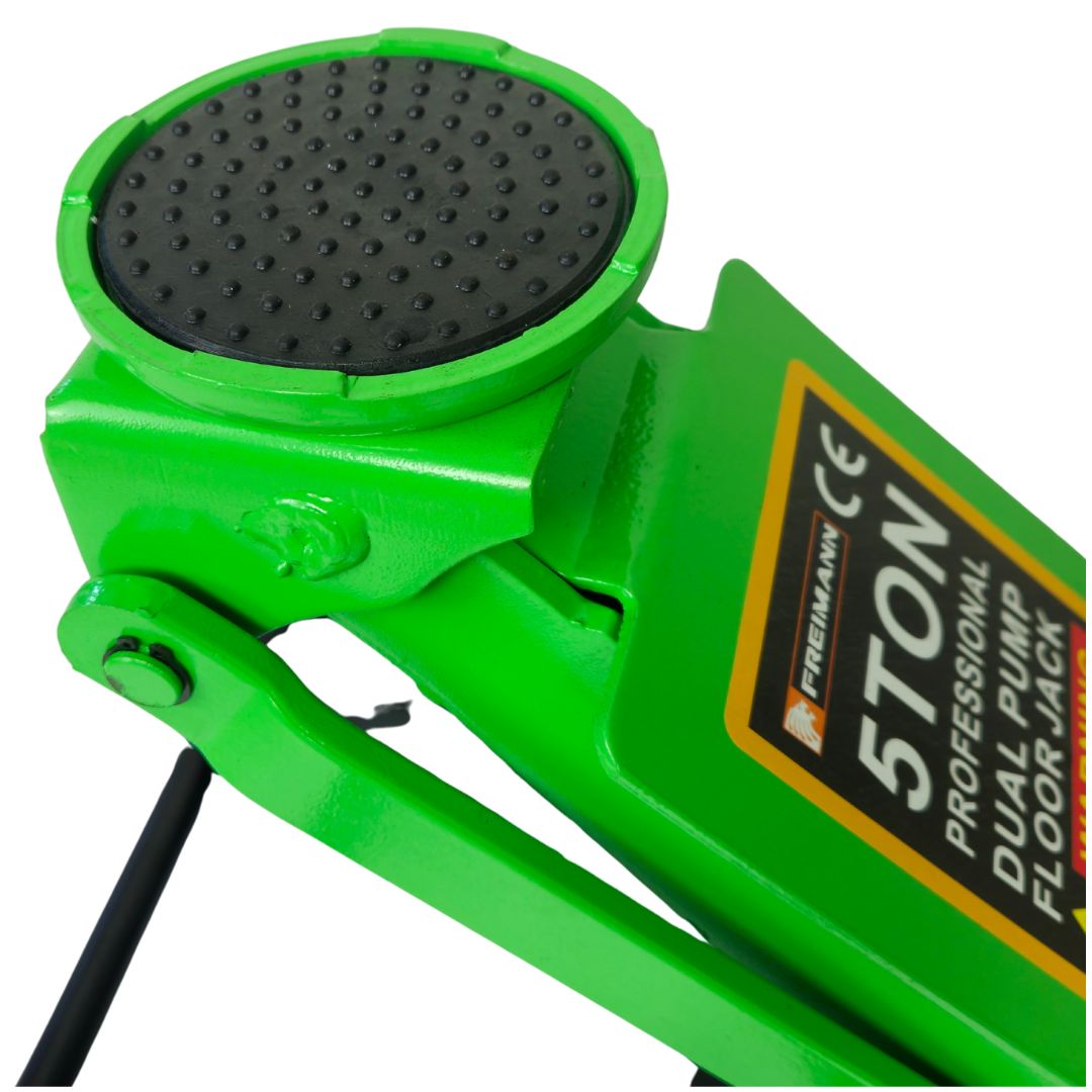 PODNOŚNIK HYDRAULICZNY SAMOCHODOWY ŻABA 5T ZIELONY NISKOPROFILOWY - obrazek 3