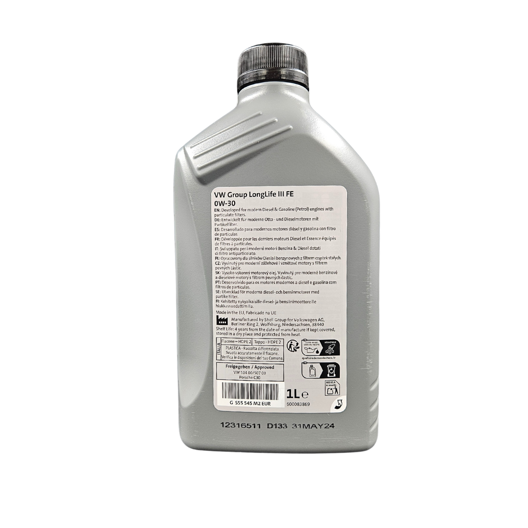 OLEJ OE VAG OLEJ VAG 0W30 1L LLIII FE 504.00 507.00 / LOGO GRUPOWE - obrazek 2