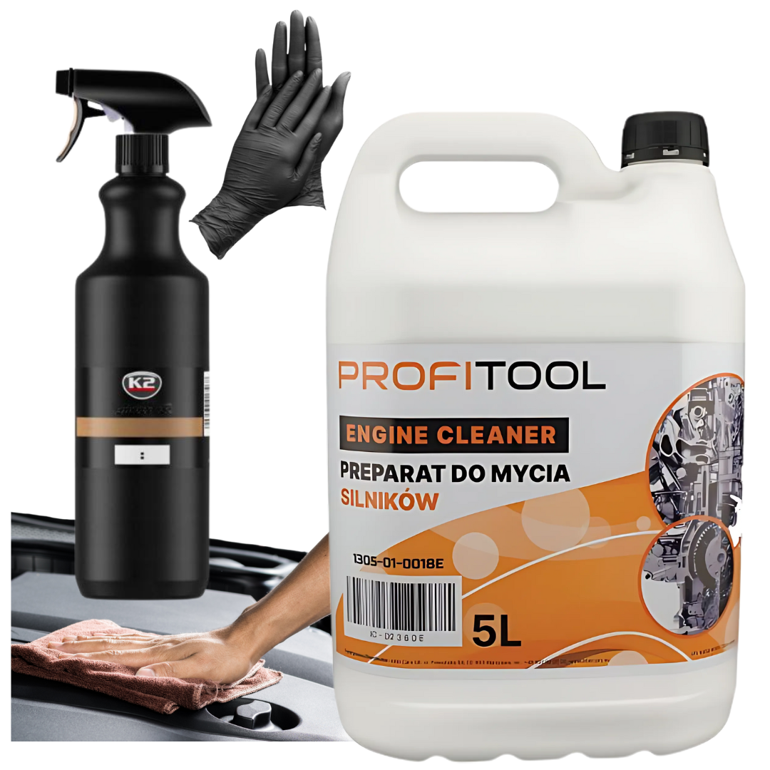 PŁYN DO MYCIA SILNIKÓW PROFITOOL 5L Z BUTELKĄ Z ATGOMIZEREM ZESTAW