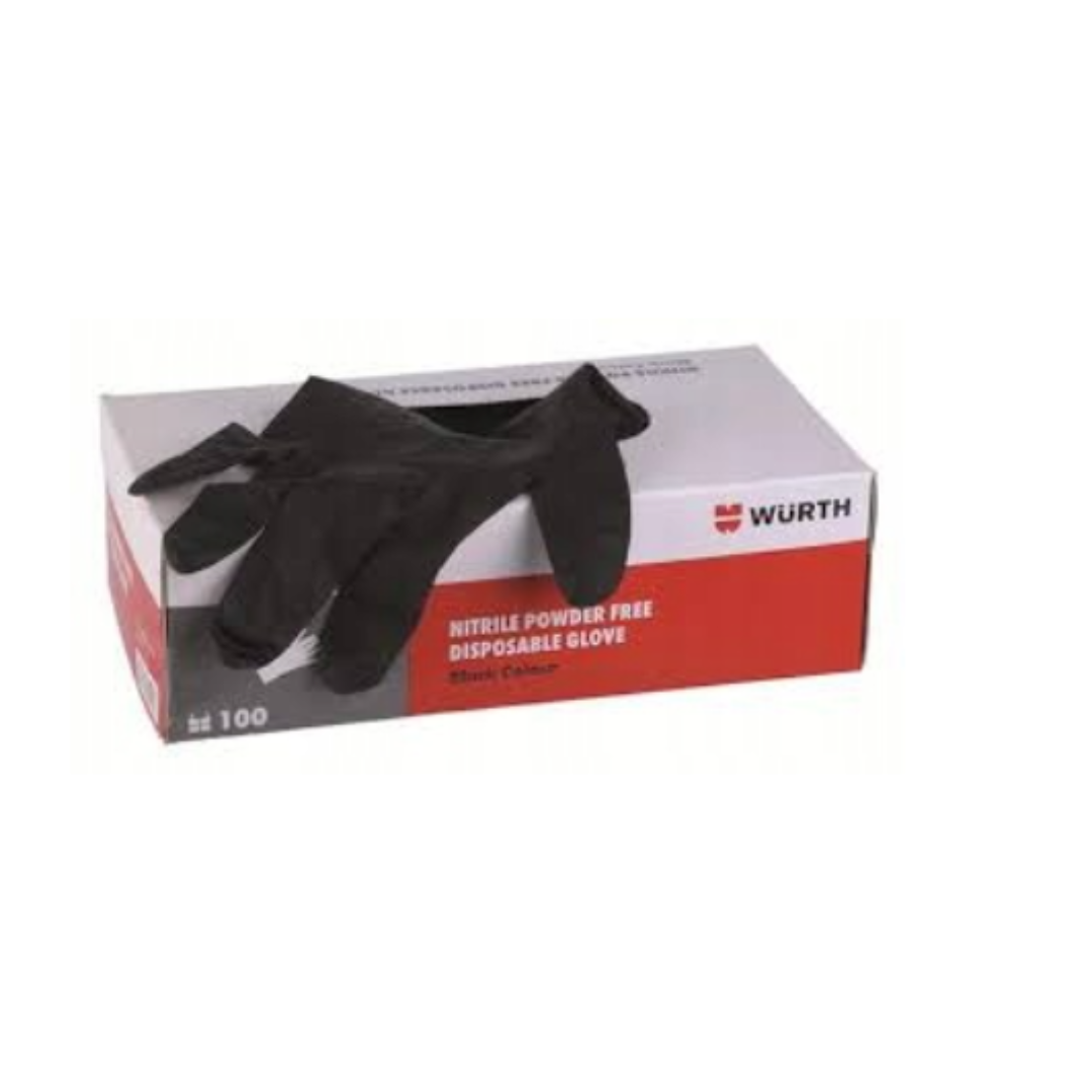 Rękawice nitylowe XL Wurth czarne 100 szt. - obrazek 2