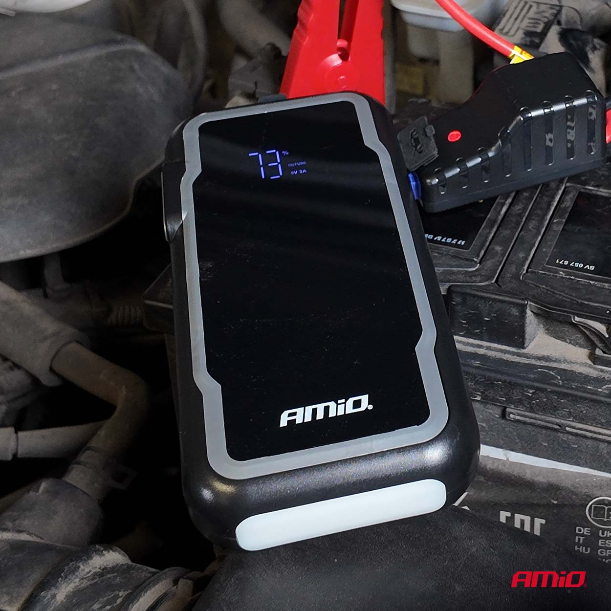 Urządzenie rozruchowe 3w1 booster powerbank latarka LED 12V 12Ah - obrazek 3