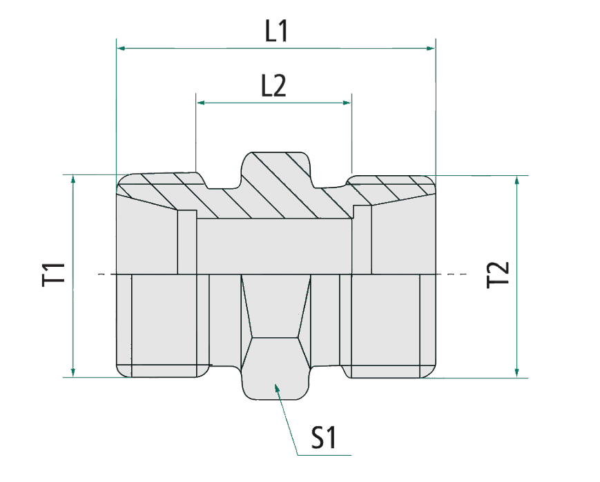 Złącze hydrauliczne złączka M18-M22