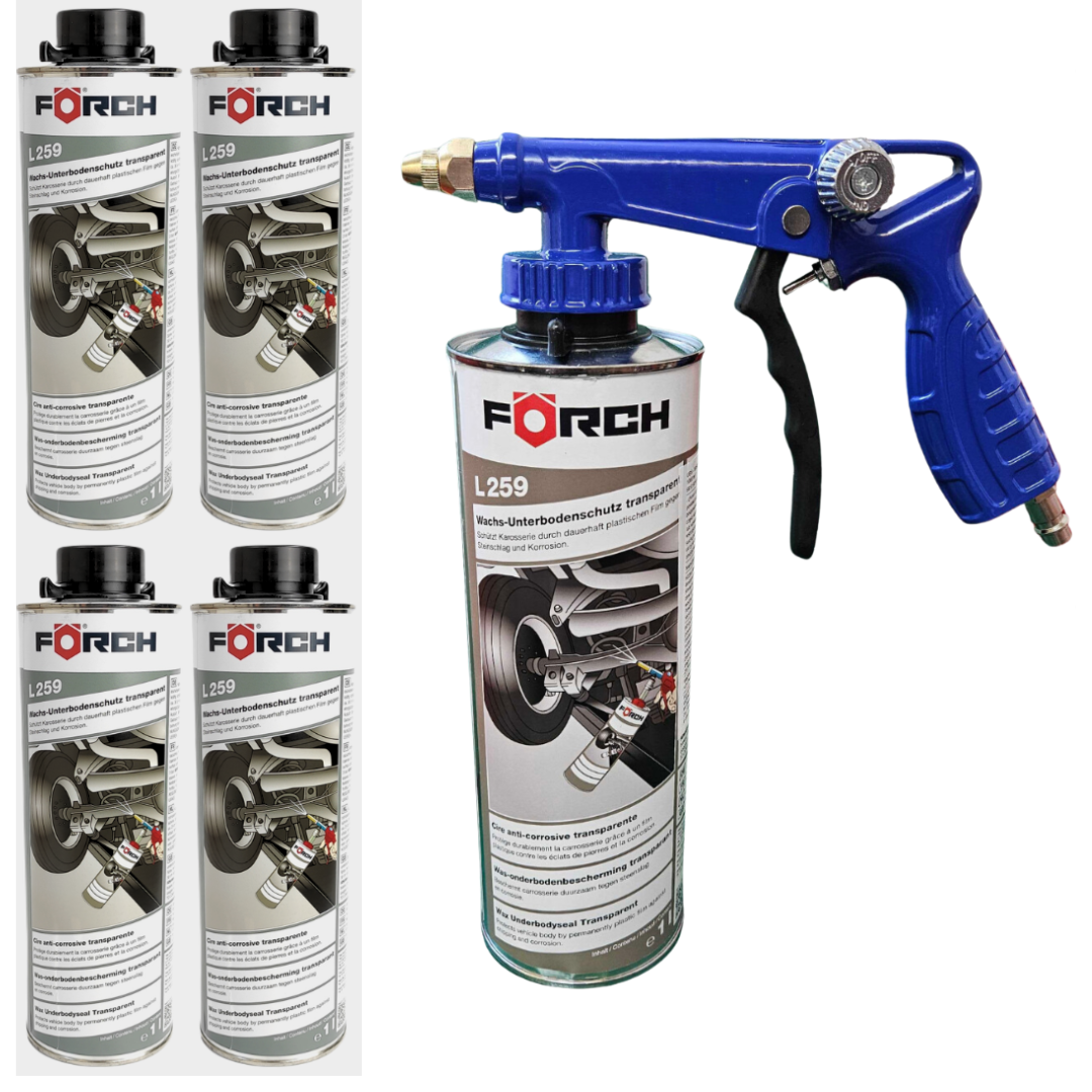 5x Wosk ochronny do podwozi Forch L259 1L x + PISTOLET z regulacją wtryskiwania - obrazek 6