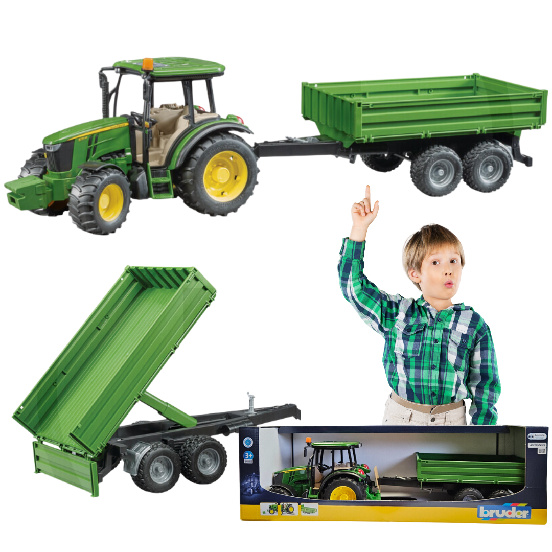 ZABAWKA JOHN DEERE Z PRZYCZEPKA