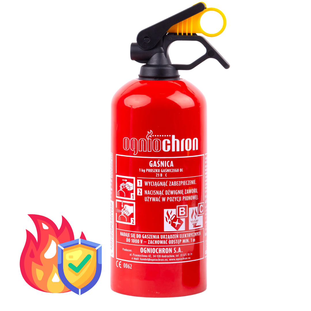 Gaśnica samochodowa 1kg Ogniochron - obrazek 4
