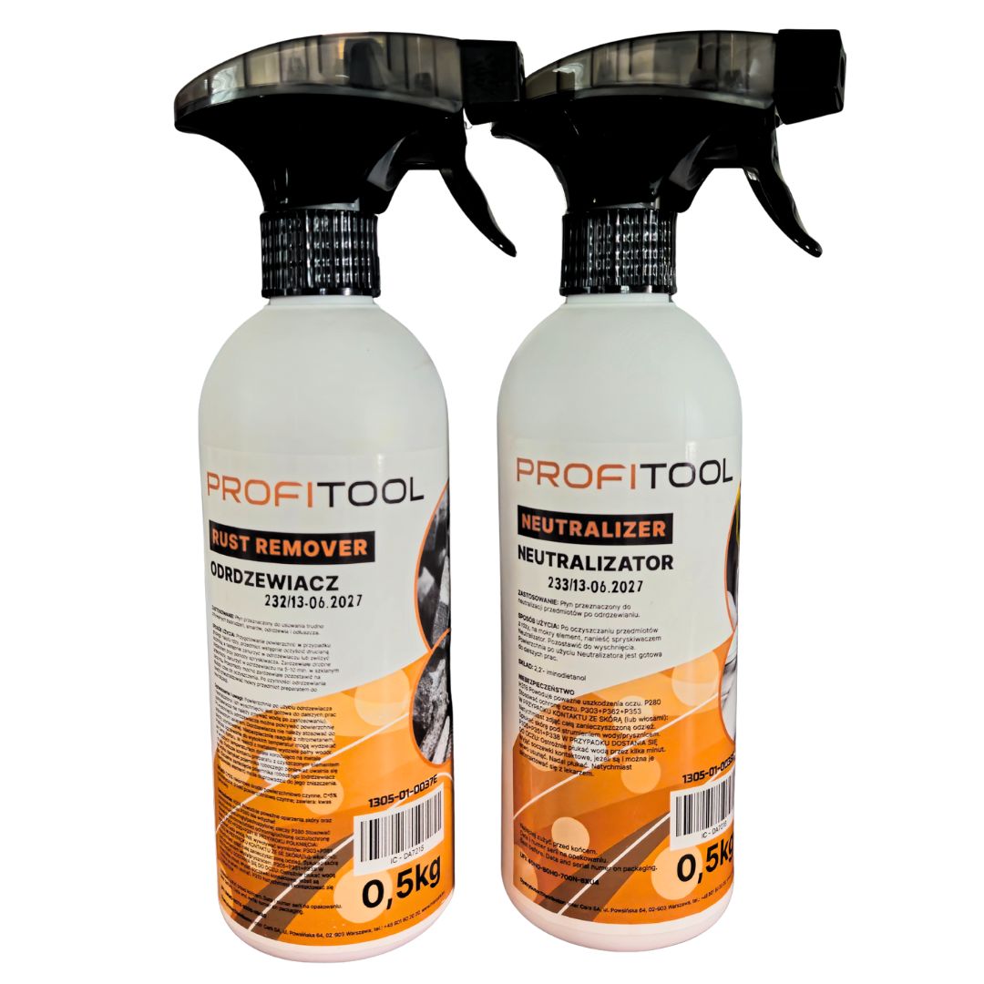 Odrdzewiacz + Neutralizator Rdzy Zestaw Profitool - obrazek 3