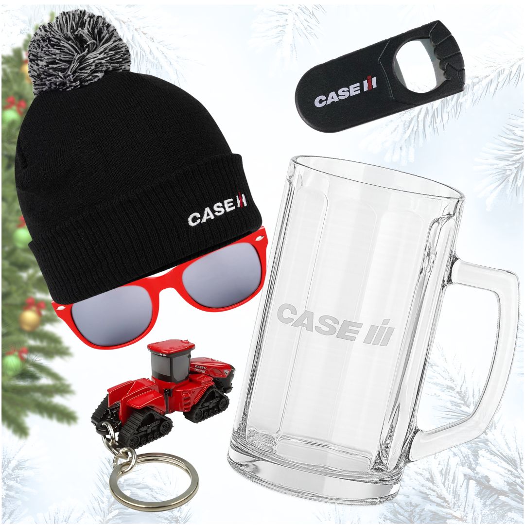ŚWIĄTECZNY ZESTAW PREZENTOWY DLA ROLNIKA CASE IH - KUFEL+CZAPKA ZIMOWA+BRELOK+OKULARY+OTWIERACZ - obrazek 10