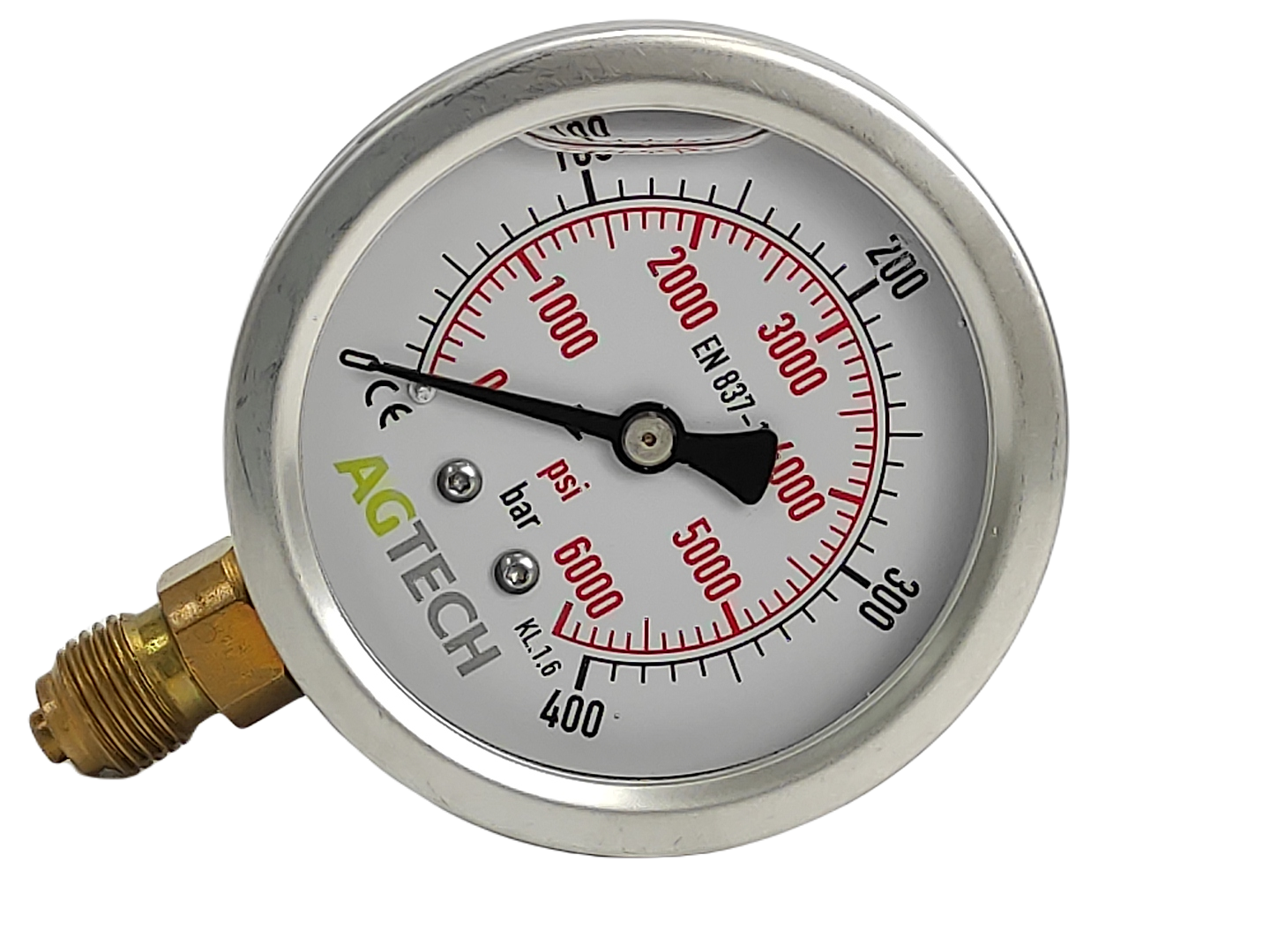 Manometr glicerynowy 0-400 bar - obrazek 4