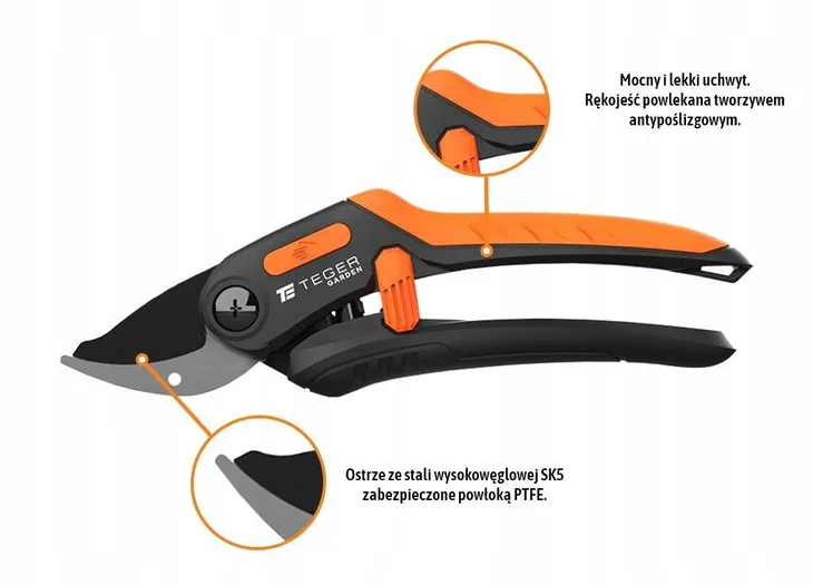Sekator nożycowy - jednoręczny / TEGER - obrazek 3