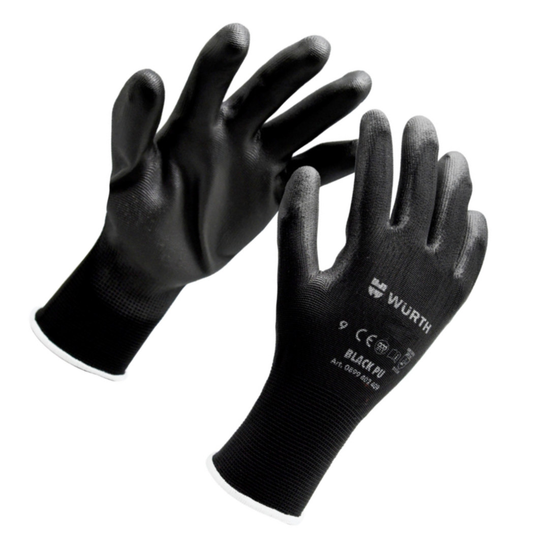 Rękawice ochronne RED LINE Czarne rozm. 10 - obrazek 2