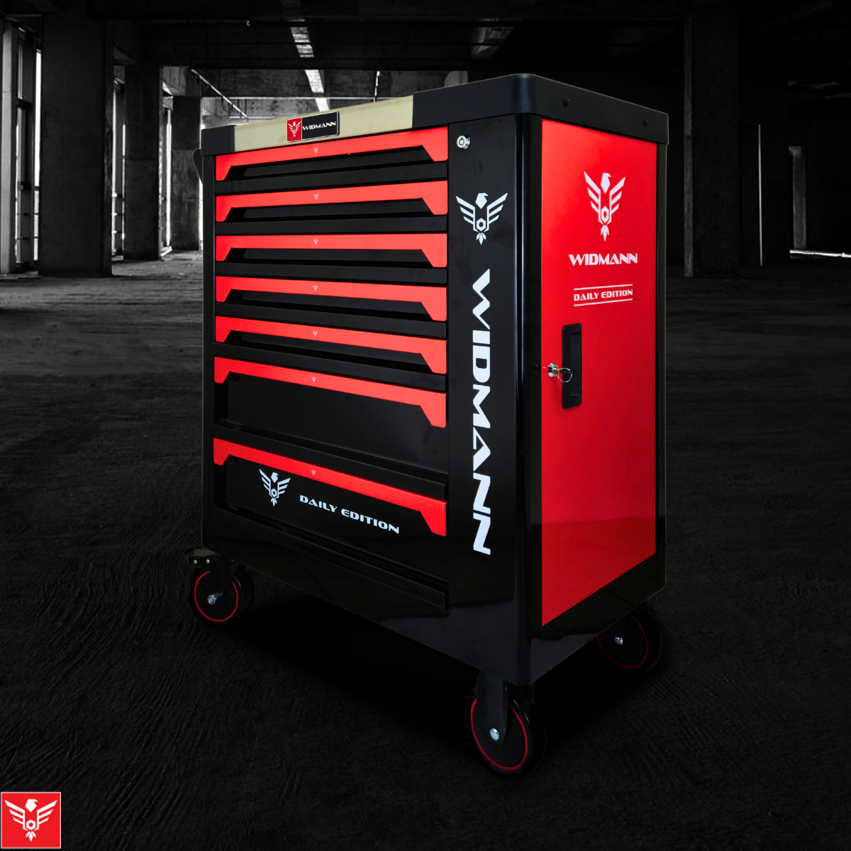 SZAFKA NARZĘDZIOWA WIDMANN WÓZEK NARZĘDZIOWY DAILY EDITION 5 SZUFLAD 201 SZT - obrazek 2