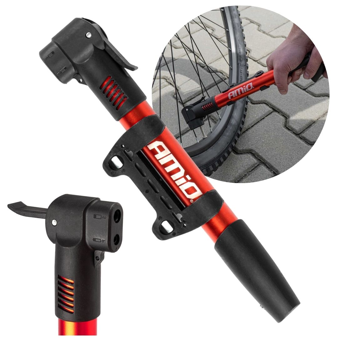 Pompka ręczna rowerowa PU01 Amio - obrazek 4