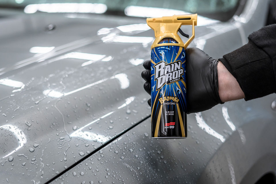 Twardy wosk SOFT99 Authentic Premium Carnauba + Rain Drop +mikrofibra+ rękawiczki - obrazek 3