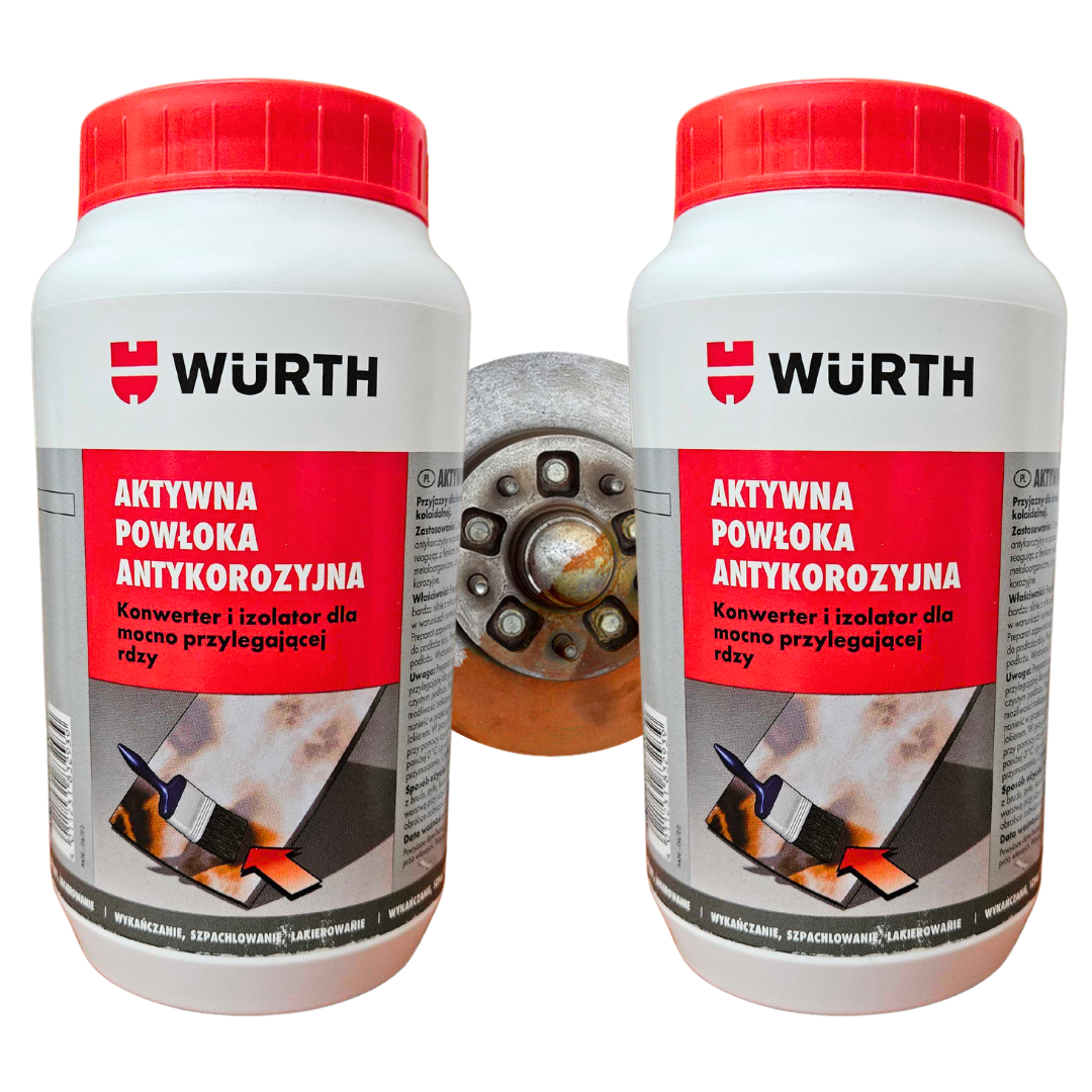 AKTYWNA POWŁOKA ANTYKOROZYJNA NA RDZĘ WURTH 1L ZESTAW 2 szt. - obrazek 4