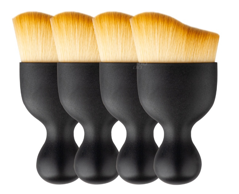 Zestaw pędzli detailingowych do czyszczenia wnętrza 4 szt