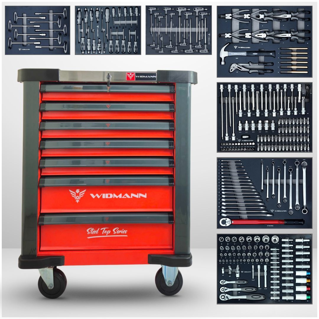SZAFKA NARZĘDZIOWA Z WYPOSAŻENIEM 272 EL. WIDMANN STEEL TOP 7/7 SZUFLAD