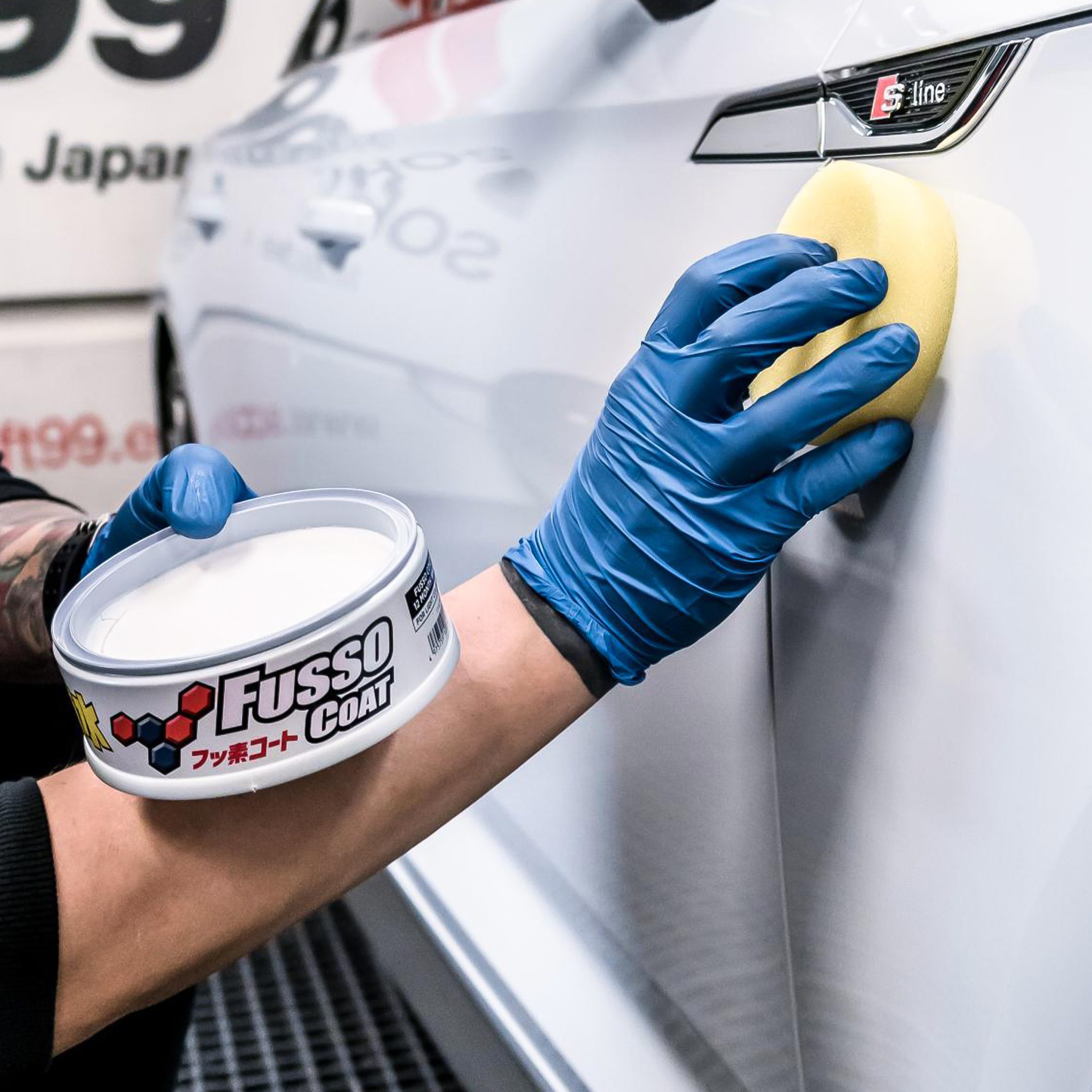 Twardy wosk SOFT99 New Fusso Coat 12 Months Wax Light 200g - obrazek 4