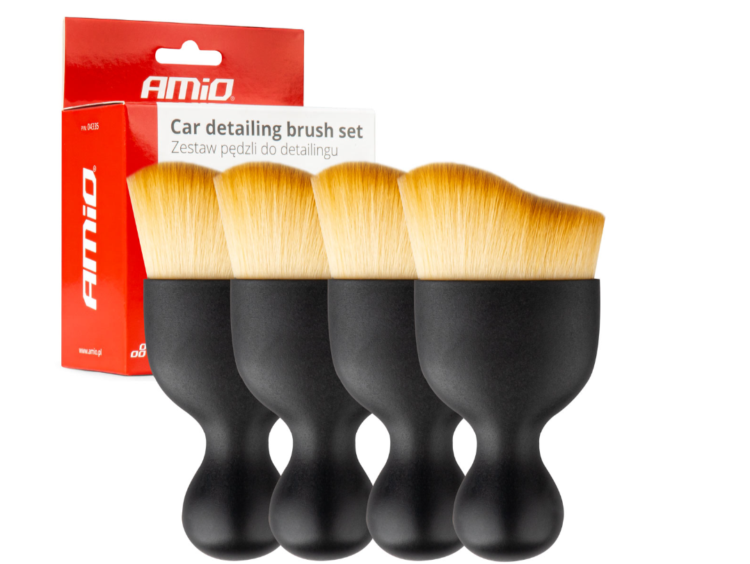 Zestaw pędzli detailingowych do czyszczenia wnętrza 4 szt - obrazek 5