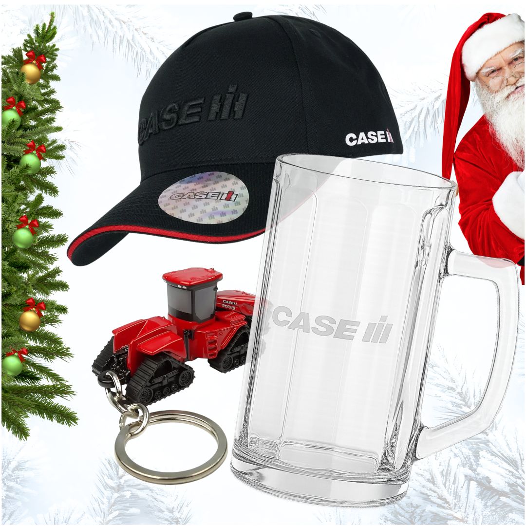 ŚWIĄTECZNY ZESTAW PREZENTOWY DLA ROLNIKA CASE IH - KUFEL+CZAPKA+BRELOK