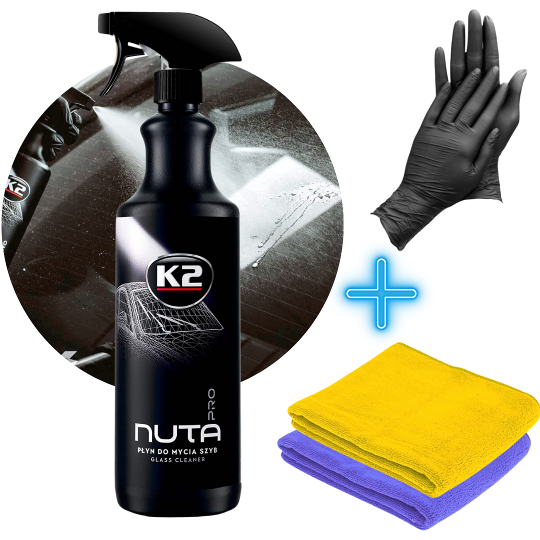 ZESTAW K2 NUTA PRO 1L Z RĘKAWICZKAMI I ŚCIERECZKĄ Z MIKROFIBRY - obrazek 2