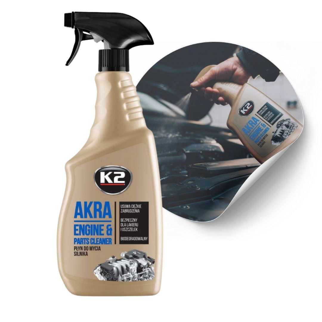 K2 AKRA 750ML+ATOMIZER – płyn do mycia silnika - obrazek 4