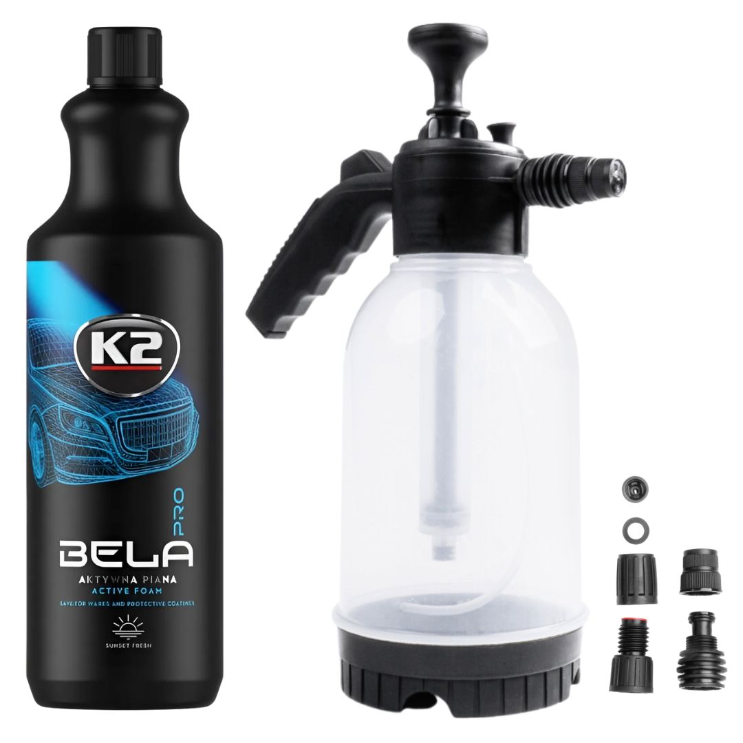 PIANOWNICA RĘCZNA CIŚNIENIOWA 2L + PIANA AKTYWNA K2-BELA 1L