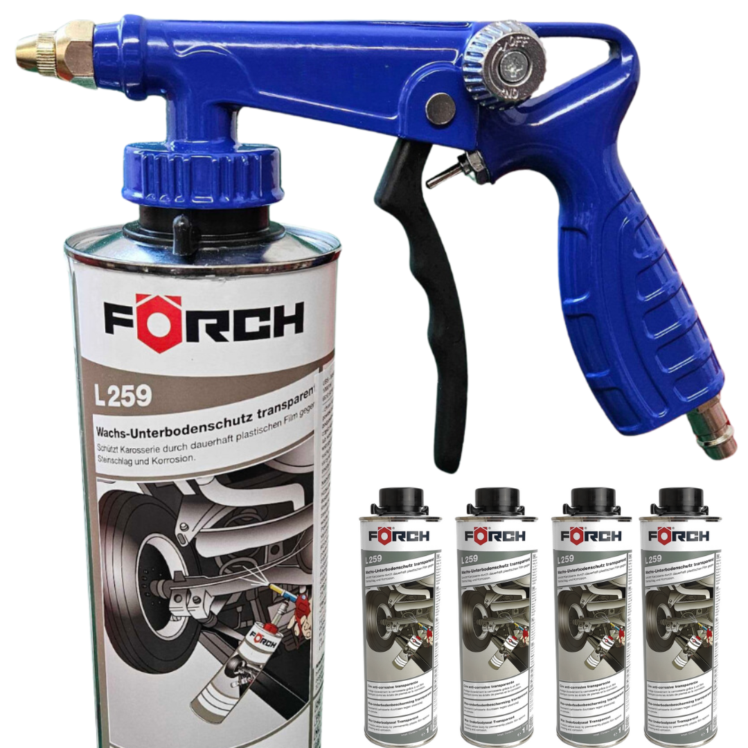 5x Wosk ochronny do podwozi Forch L259 1L x + PISTOLET z regulacją wtryskiwania - obrazek 3