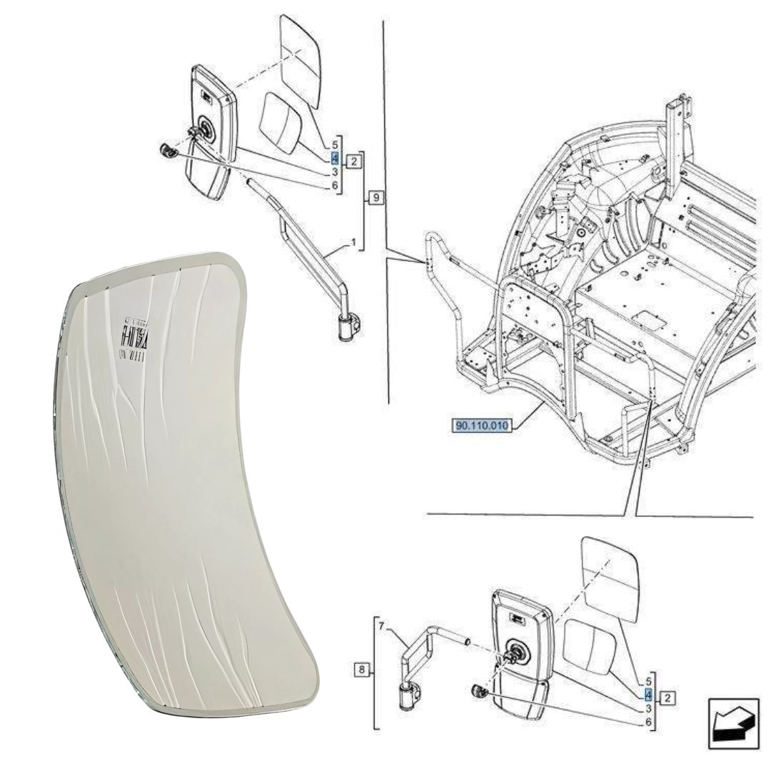 CASE wkład lusterka - obrazek 3