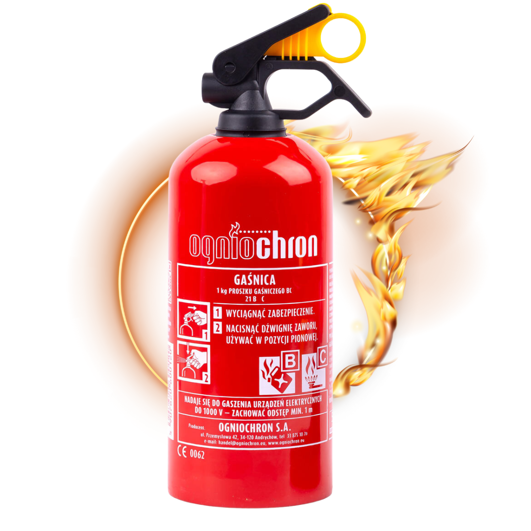 Gaśnica samochodowa 1kg Ogniochron - obrazek 3