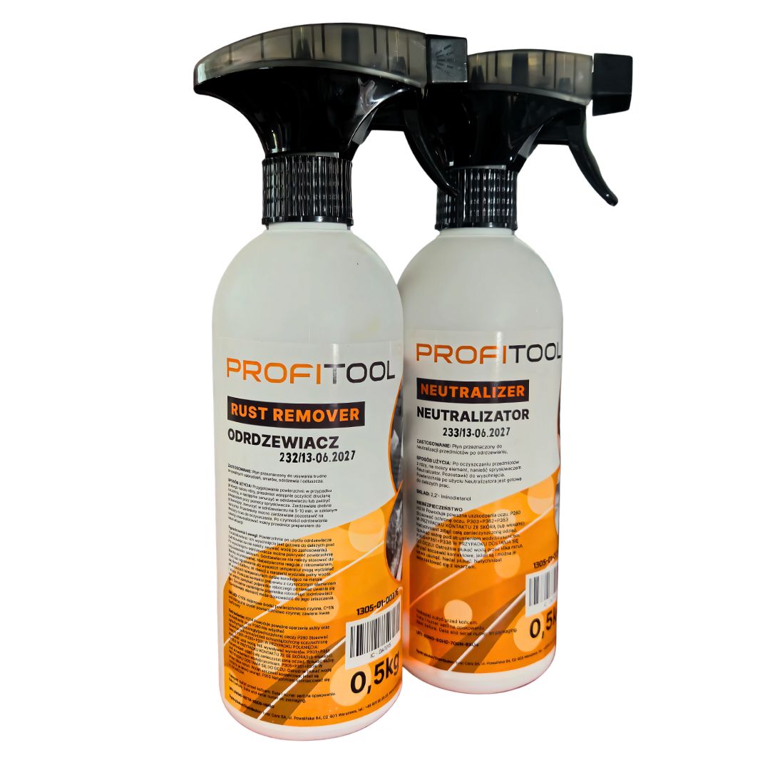 Odrdzewiacz + Neutralizator Rdzy Zestaw Profitool - obrazek 4