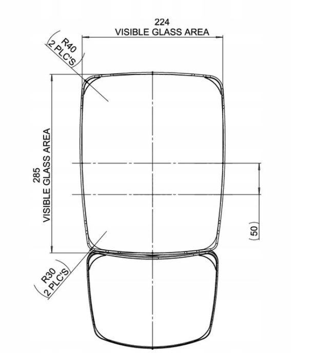 Lusterko panoramiczne 435X223 - obrazek 3