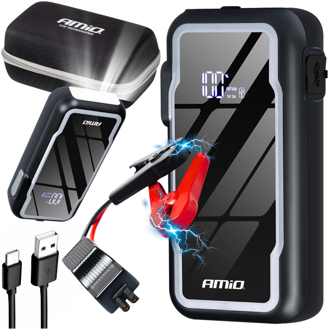 Urządzenie rozruchowe 3w1 booster powerbank latarka LED 12V 12Ah - obrazek 9