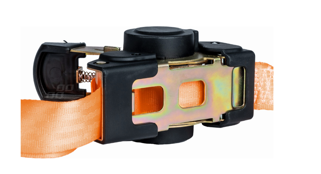 Pas transportowy z automatycznym zwijaczem 640kg 25mm 3,5m CE - obrazek 4