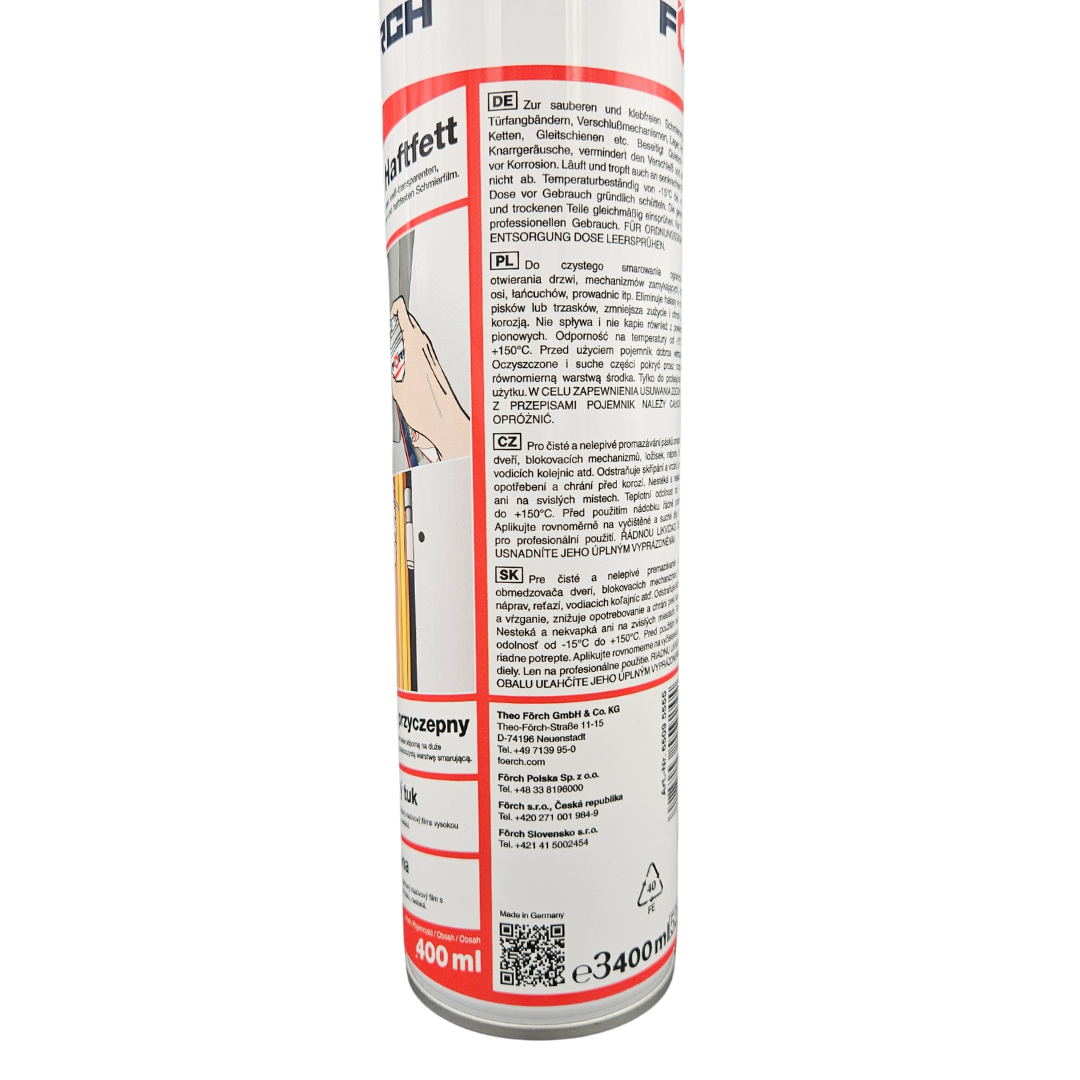 Biały Smar Przyczepny Forch S403 400ml - obrazek 3