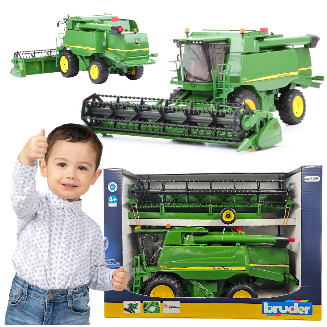 Zabawka kombajn John Deere T670i