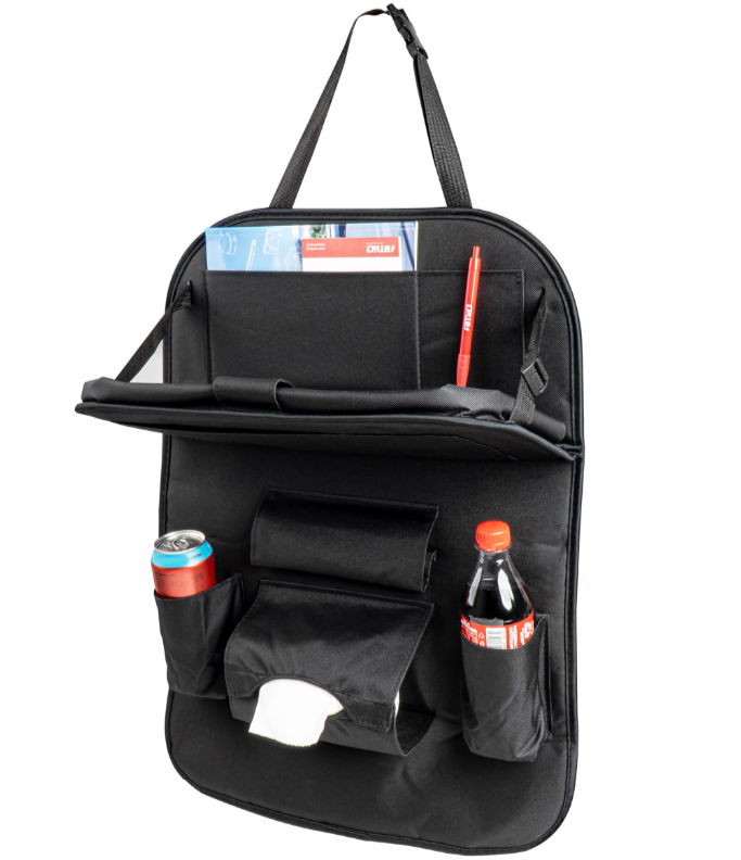 Organizer na fotel samochodowy ze stolikiem AMIO