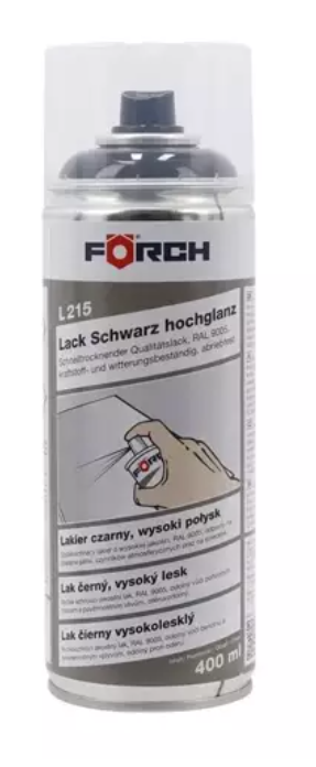 Lakier Forch L215 Czarny Wysoki Połysk 400ml