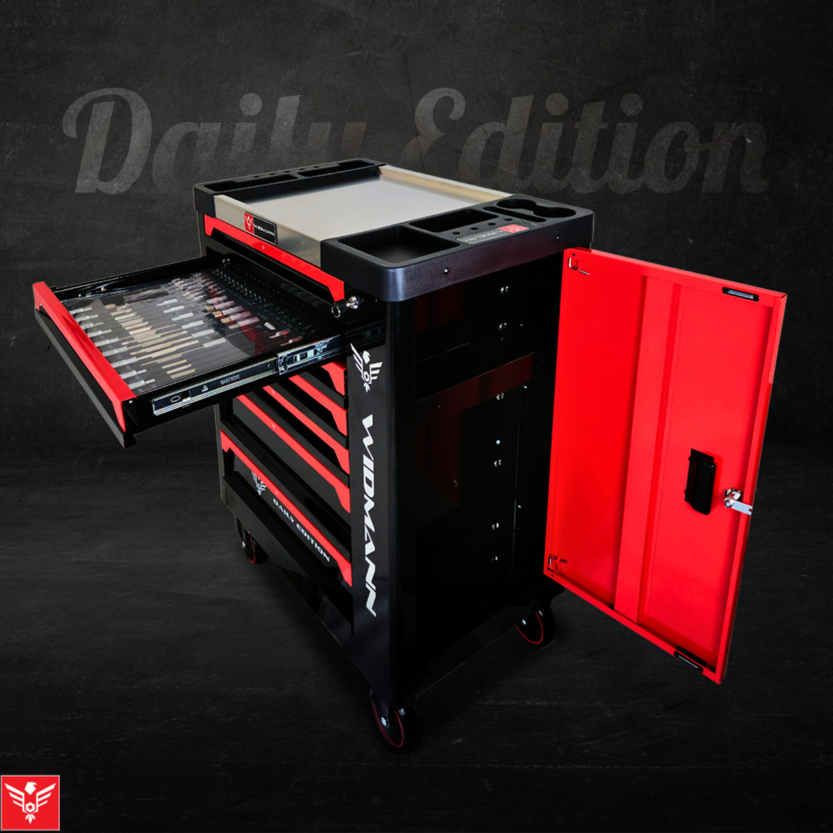 SZAFKA NARZĘDZIOWA WIDMANN WÓZEK NARZĘDZIOWY DAILY EDITION 5 SZUFLAD 201 SZT - obrazek 3