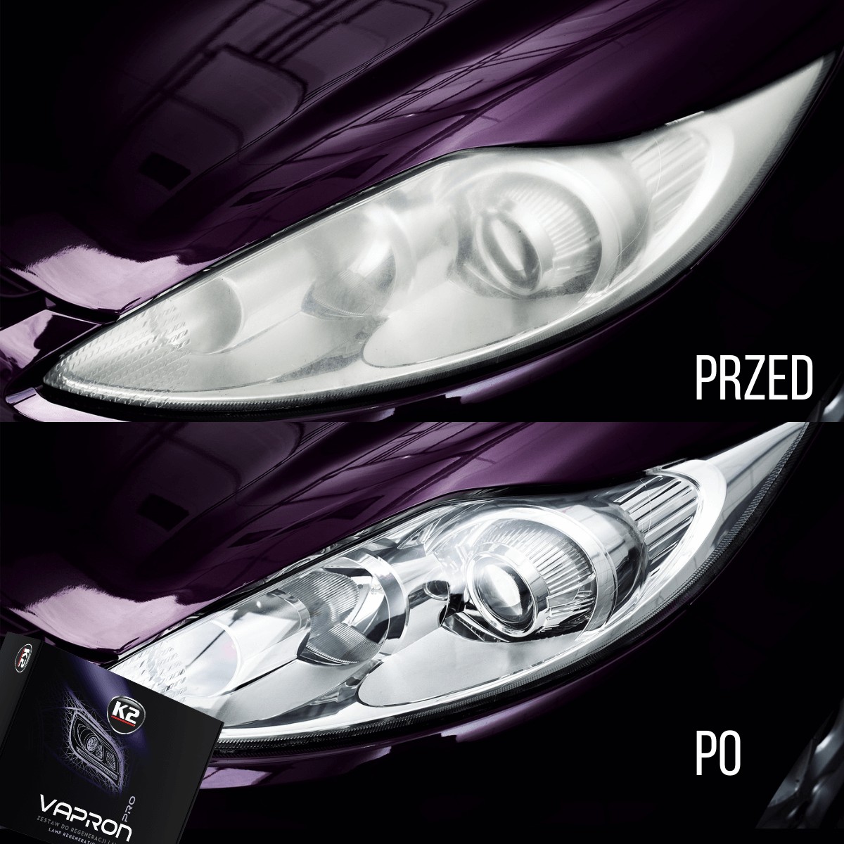 K2 VAPRON REFILL 600ml ZESTAW MIKROFIBRA + RĘKAWICZKI - obrazek 4