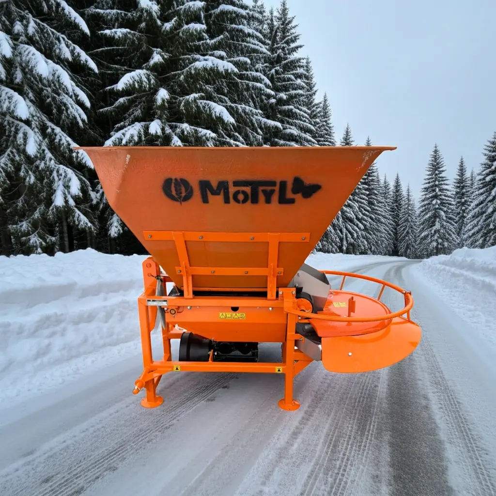 Posypywarka komunalna Motyl 400L do soli i piasku