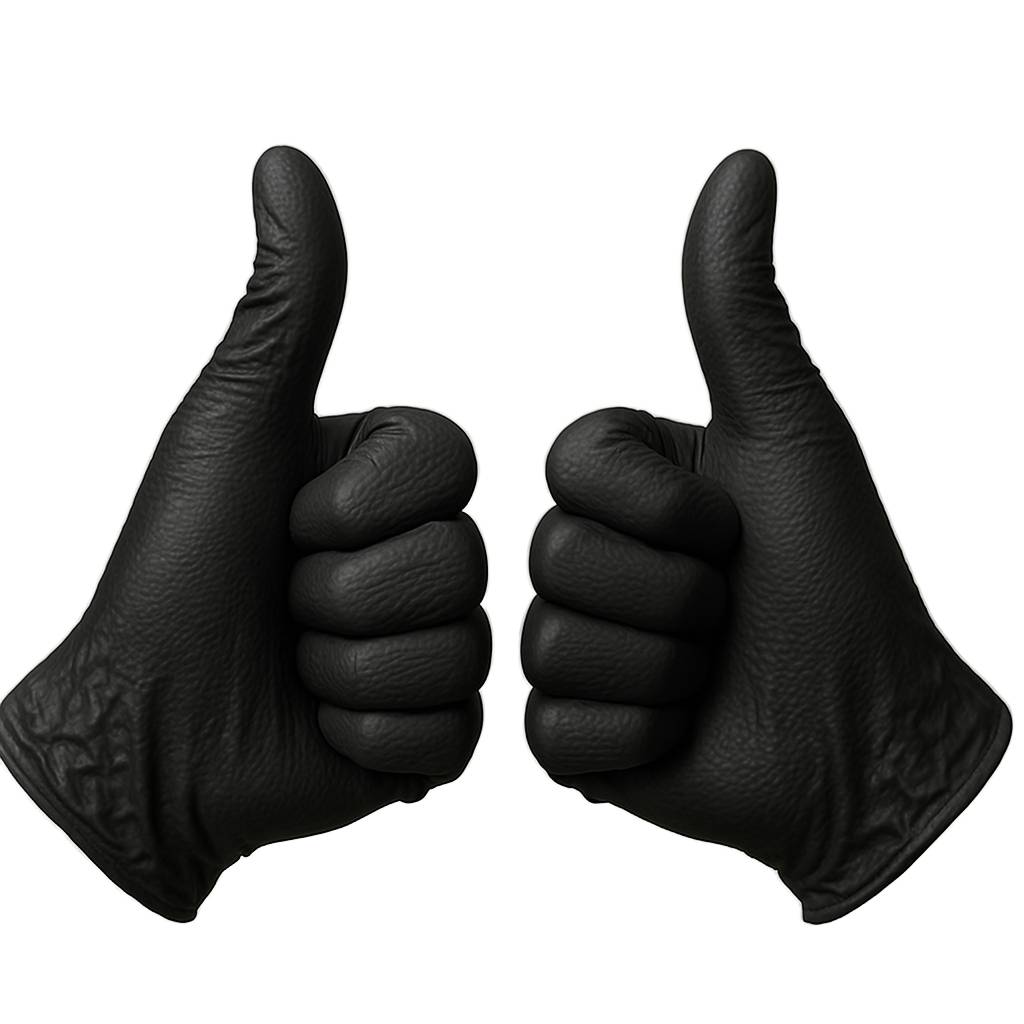 Rękawice nitylowe XL Wurth czarne 100 szt.