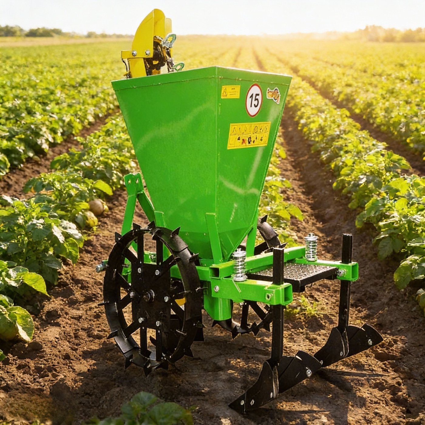 Sadzarka do ziemniaków 1- i 2-rzędowa S245 / S245/2 – Polska, solidna, z koszykami metalowymi - obrazek 2